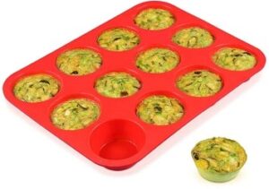 12 cups silicone muffin pan and cupcake pan
